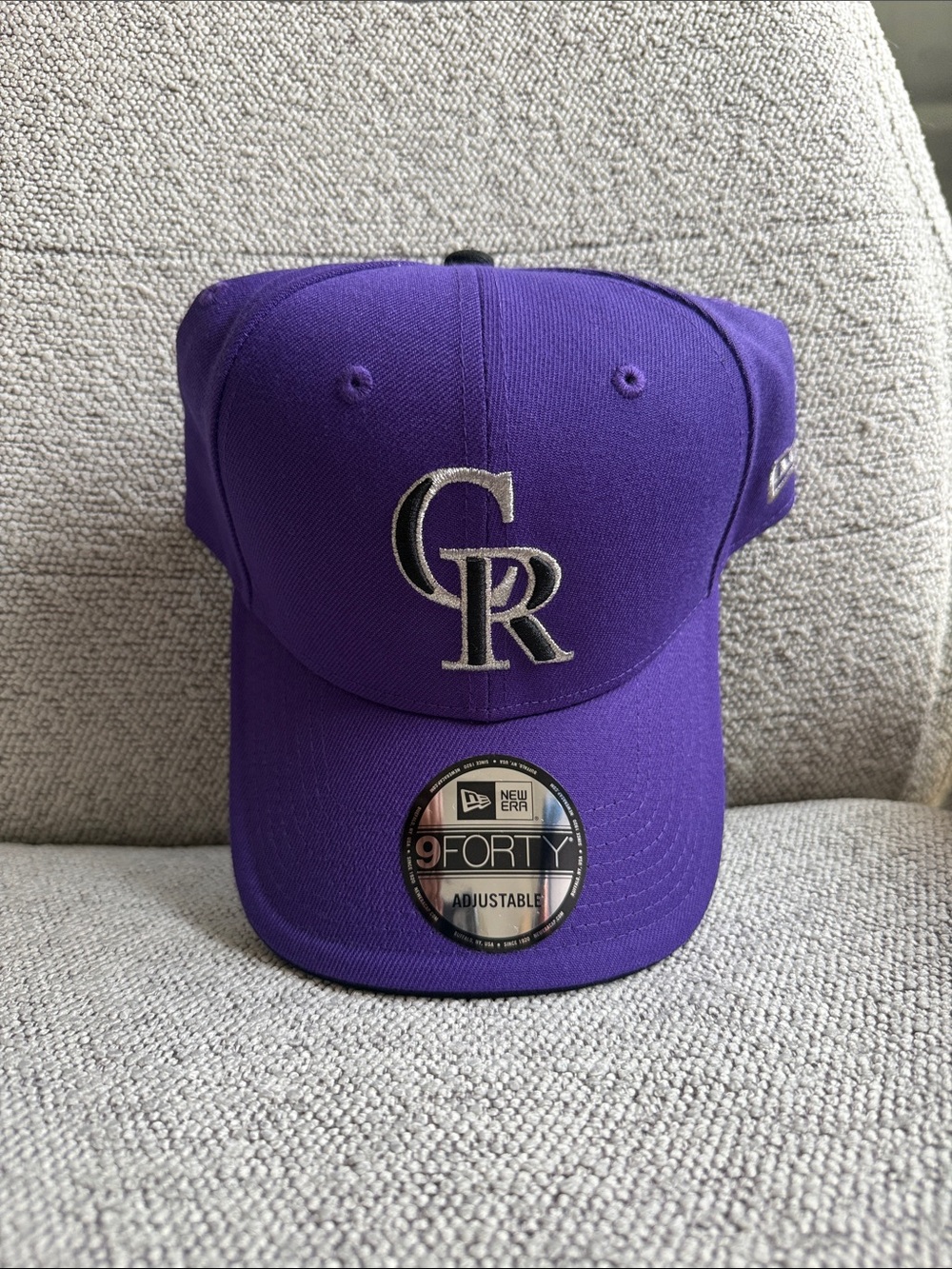 New Era Purple Colorado Rockies 9FORTY Cap with Silver Logo